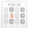 Buy First Year Photo White Frame from PEARHEAD available online at VEND. Explore more Baby Birthday Gifts now.