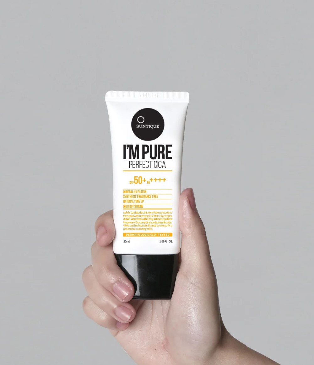 Buy I'm Pure CICA Korean Sunscreen SPF 50+ Pa+++ from SUNTIQUE available online at VEND. Explore more skincare products now