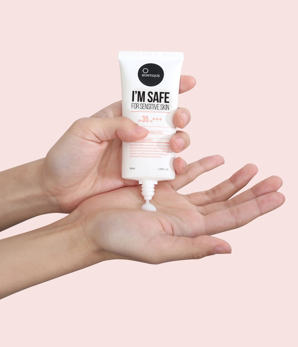 Shop I'm Safe Korean Sunscreen SPF 35+ from SUNTIQUE Online at VEND