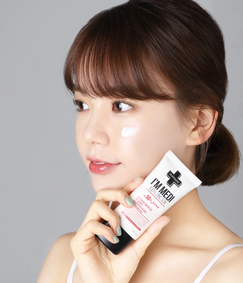 Buy I'M MEDI Korean 100% Zinc Sun SPF50+ PA++++ from SUNTIQUE available online at VEND. Explore more skincare products now