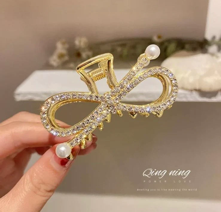 Fyonkaa store Swarovski Hair Bow Clips