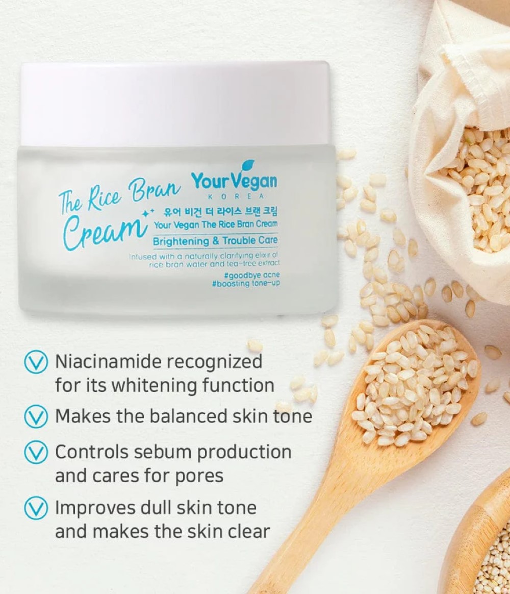 Buy YOUR VEGAN - The Rice Bran Korean Cream from YOUR VEGAN available online at VEND. Explore more skincare products now