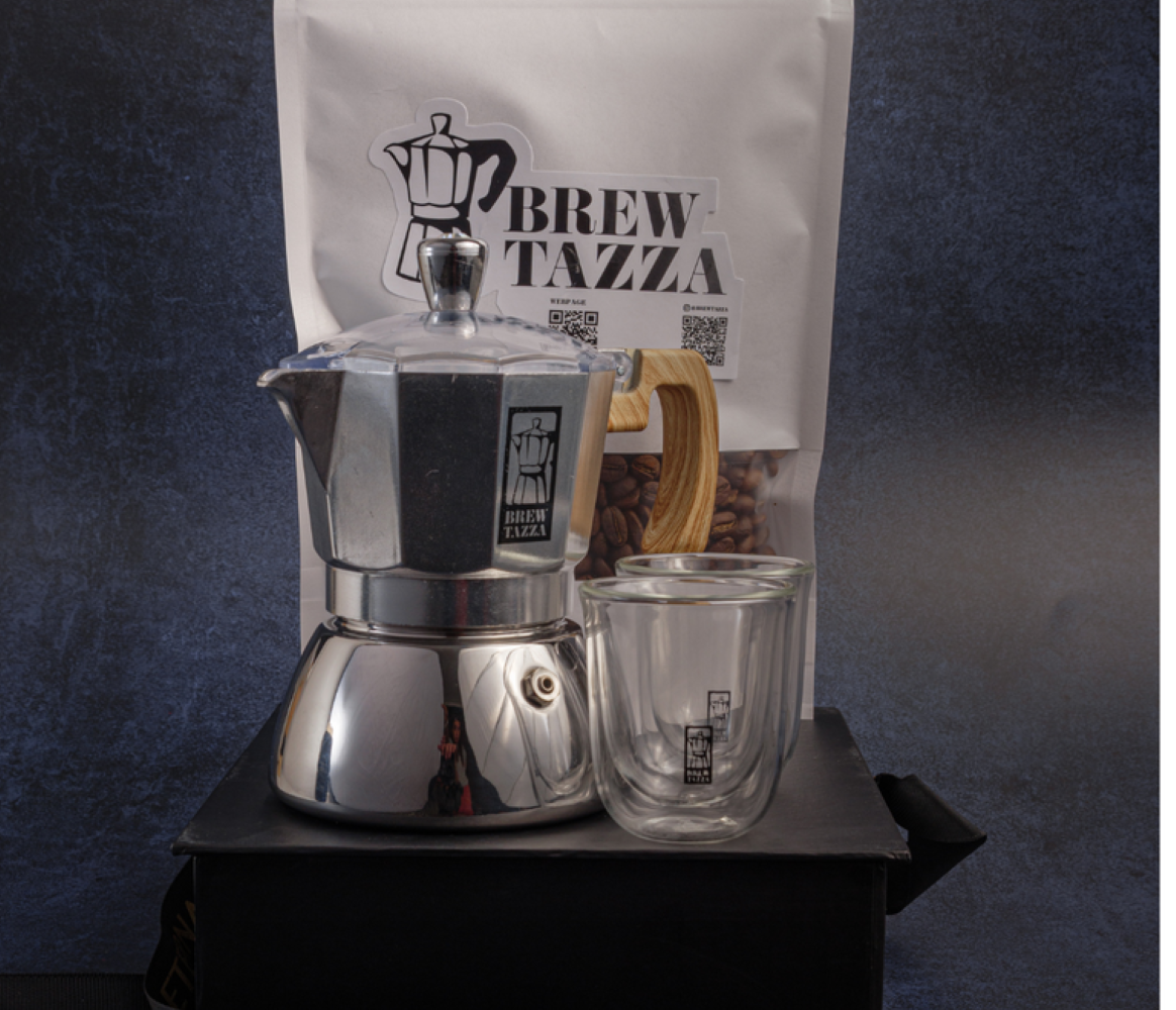 'Velvet Crema' Moka Pot Gift Set