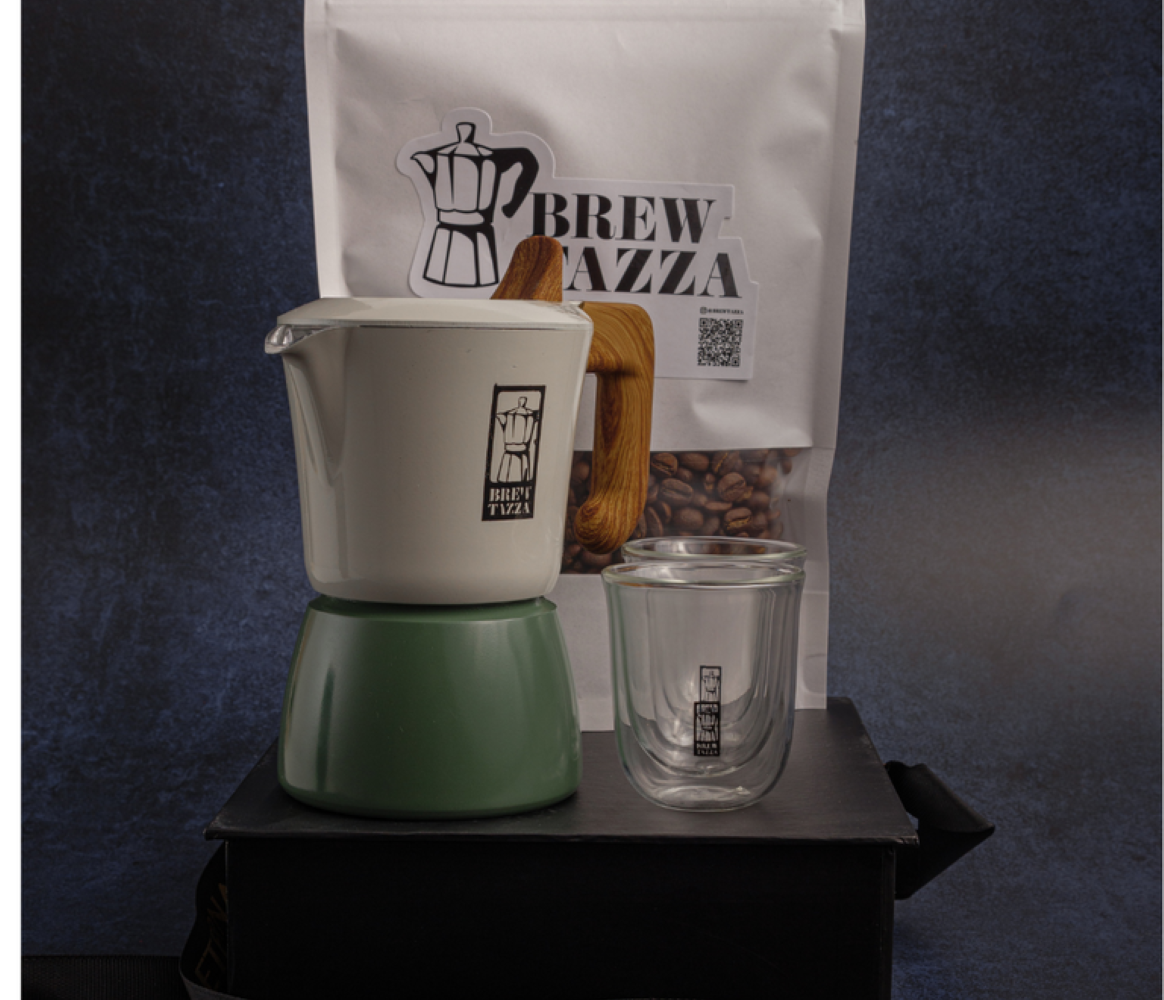 Creamy Duo Moka Pot Gift Set