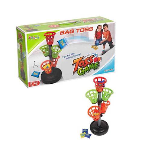 Zest 4 Toys Bag Toss Game for Kids, 5 Basket Toss Game with 6 PCS Bean Bag & Stickers with Numbers-Fun for The Whole Family